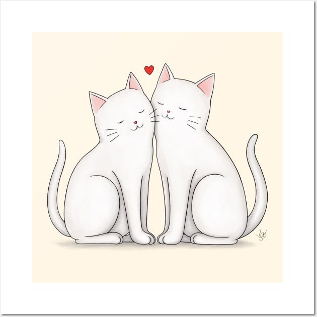 Couple Cats Wall Art by BastetLand